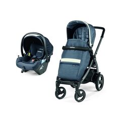 Carucior 2 in 1 Peg Perego, Book 51 S Titania, Lounge, Luxe Mirage, Culoare: Albastru