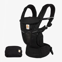 Marsupiu OMNI Breeze Onyx Black Ergobaby, Culoare: Negru