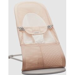 BabyBjorn - Balansoar Balance Soft, Pearly Pink/White, Mesh, Culoare: Roz