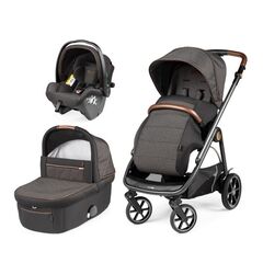 Carucior 3 in 1 Peg Perego Veloce, SLK, 0 - 22 kg, 500, Negru/Gri, Culoare: Gri/Negru