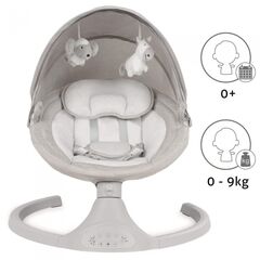 Leagan electric 2 in 1 Kidwell Luxi - Light Melange, Culoare: Gri deschis