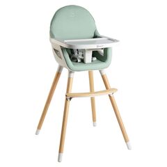 BabyGo - Scaun de masa transformabil Scandi Green, Culoare: Verde