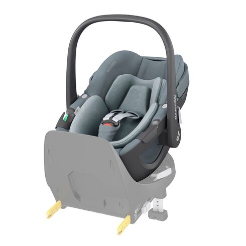 Scaun Auto I-Size Pebble 360 + Baza FamilyFix 360 Maxi-Cosi Essential Grey, Culoare: Gri deschis, Grupa: 0-13kg (0 luni - 12 luni)