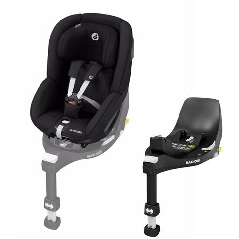 Scaun Auto I-Size Maxi-Cosi PEARL 360 v2 + Baza Auto FAMILYFIX 360 AUTHENTIC BLACK, Culoare: Negru, Grupa: 61-105cm (4luni - 4ani)