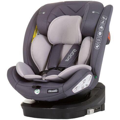 Scaun auto Chipolino Volare I-Size 40-150 cm granite cu sistem Isofix, Culoare: Gri, Grupa: 0-36kg (0 luni - 12 ani)