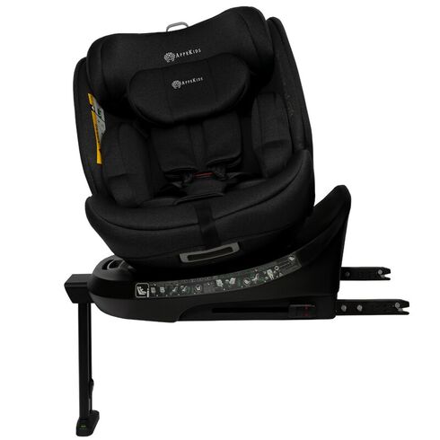 Scaun auto Appekids, I-SIZE, 40-150 cm, Rear Facing 360°, Pro Confort - Black, Culoare: Negru, Grupa: 0-36kg (0 luni - 12 ani)